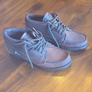 NWOT Eastland Brown Leather Lace-Up Moccasin Shoe